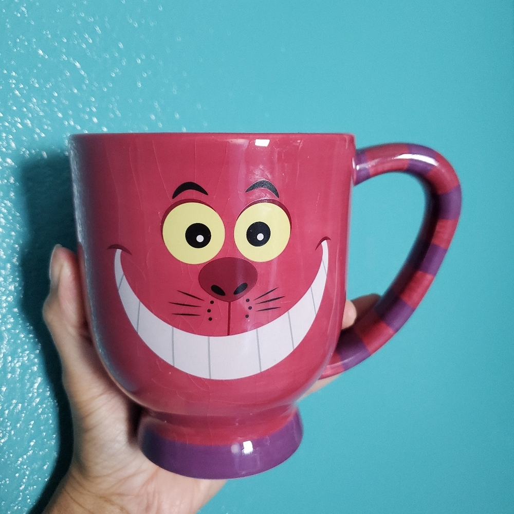 Disney Theam Park Cheshire Cat Jumbo Mug Alice In Wonderland Cup Tea Party